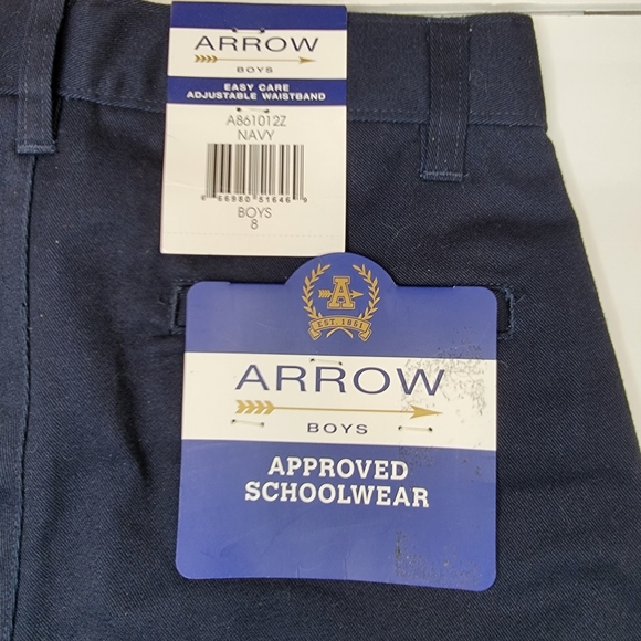 ARROW Navy Blue Flat Front School Uniform Short Size 8 NWT! - Picture 4 of 9